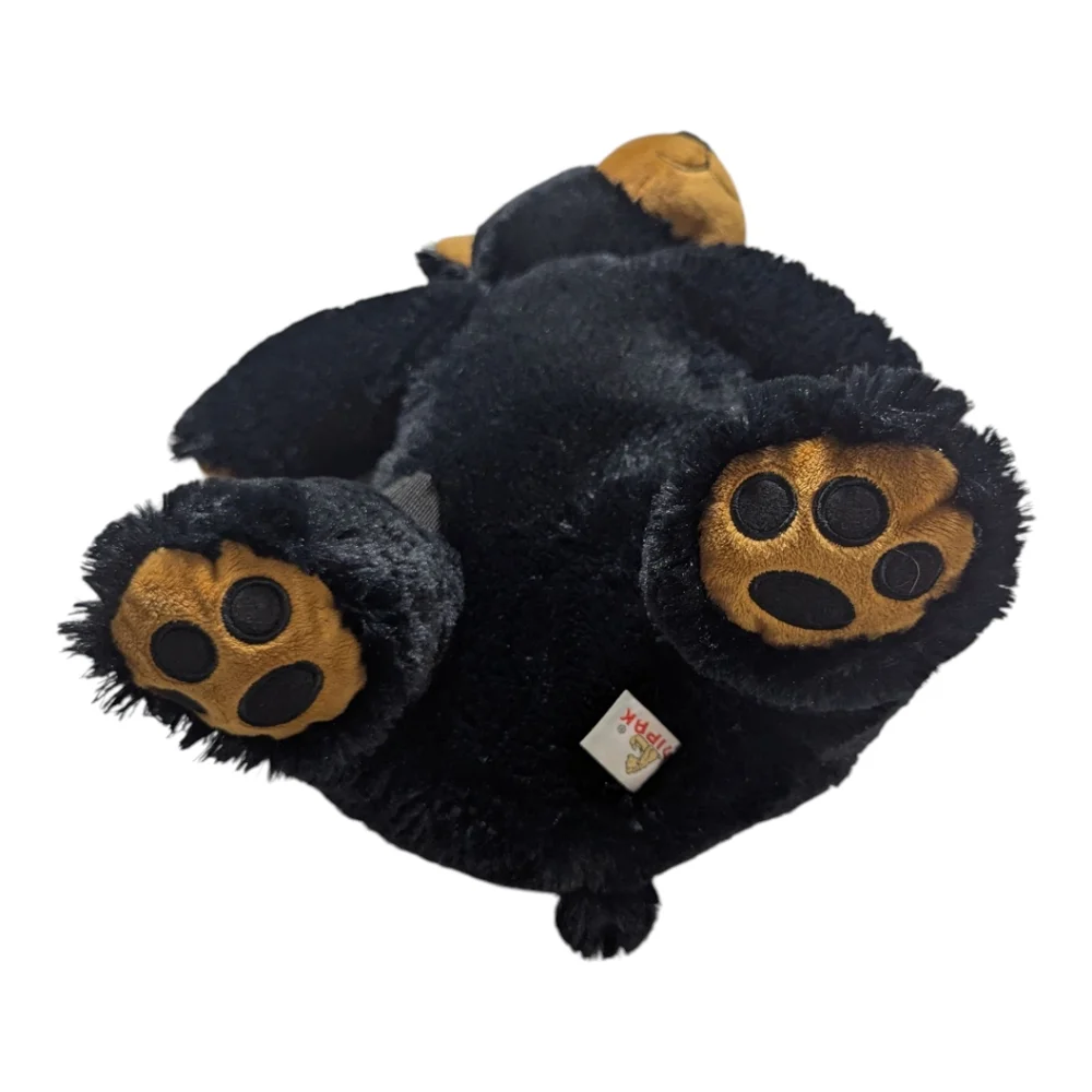 Unipak Kid's Black Bear Plush Backpack